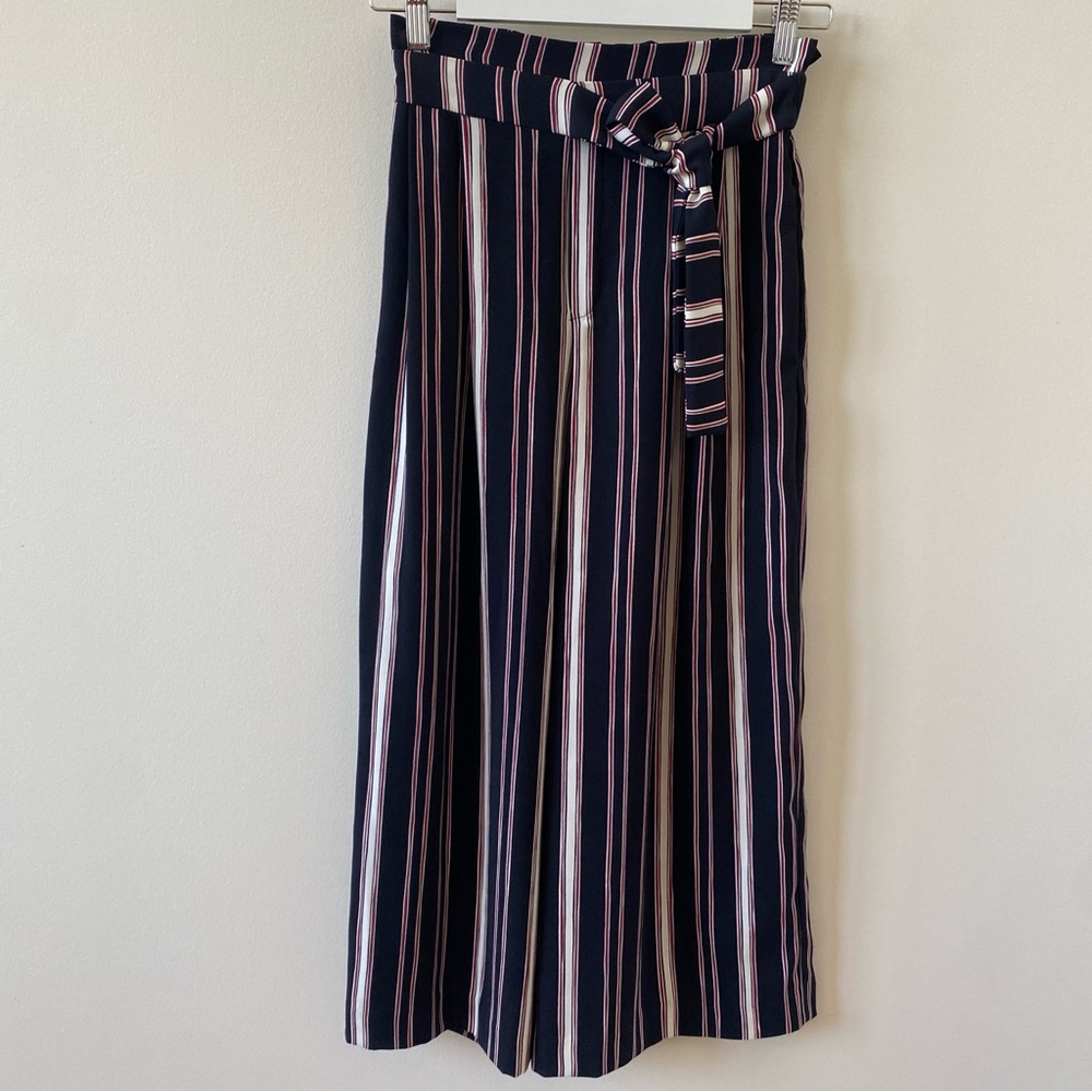 Zara Trafaluc Striped High-Waist Wide-Leg Pants Women’s Size XS - Picture 2 of 6